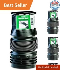 Sleek 2x3x4 Inch Black Downspout Adapter - Easy Installation for Landscapes