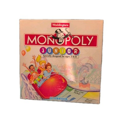 Junior Monopoly Brettspiel Waddingtons 1996 Vintage Sammlerstück #Xmasfun