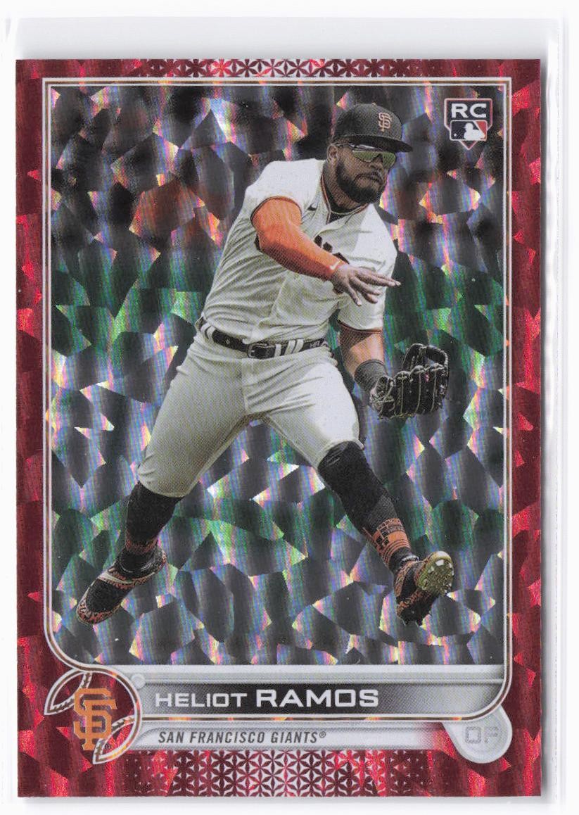 2022 Topps Update Heliot Ramos RC #US154 Red Foil #/199 San Francisco Giants