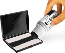 Roll-On Stamp Pad Ink Refill 50ml/1.7oz Self Inking, Foam Felt Pads Easy-U