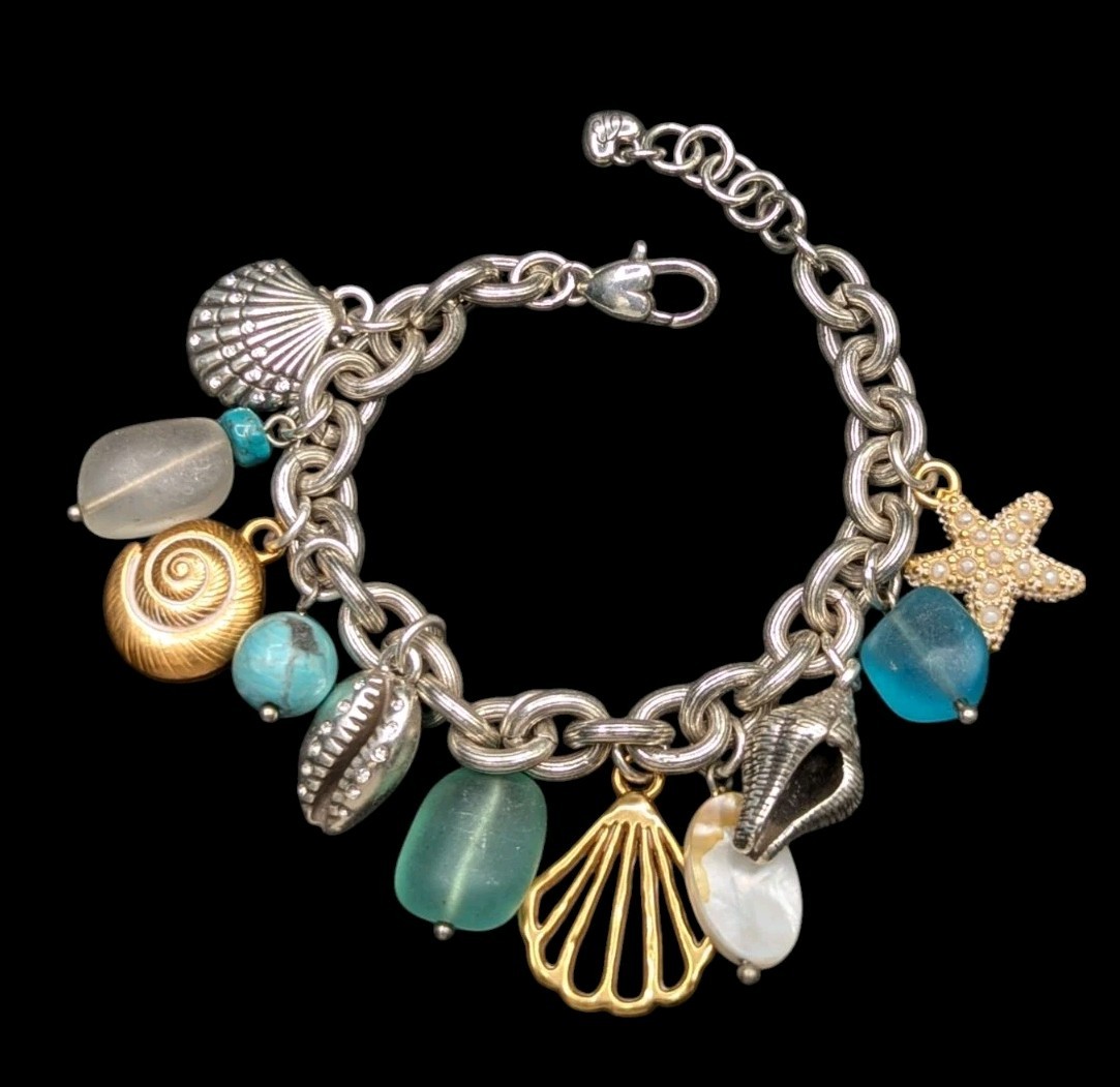 Brighton Calypso Shell Seashell Starfish Bead Bea… - image 1