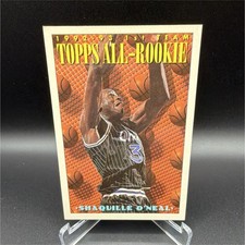 Topps 1993-94 1st Team All-Rookie Shaquille O'Neal Basketball Card #152