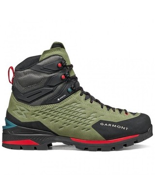 - Garmont Ascent Evo GTX Gore-Tex Herrenschuhe, Olivine Green/Racing Red