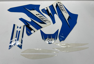KIT AUFKLEBER GRAFIKEN BLAUE LACKIERUNG VORNE OEM FÜR TM RACING 2T 2006 COD: 94029.06