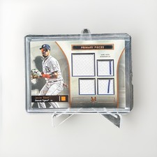 2024 Topps Museum Collection Javier Baez Quad Relics Copper #/49 Tigers