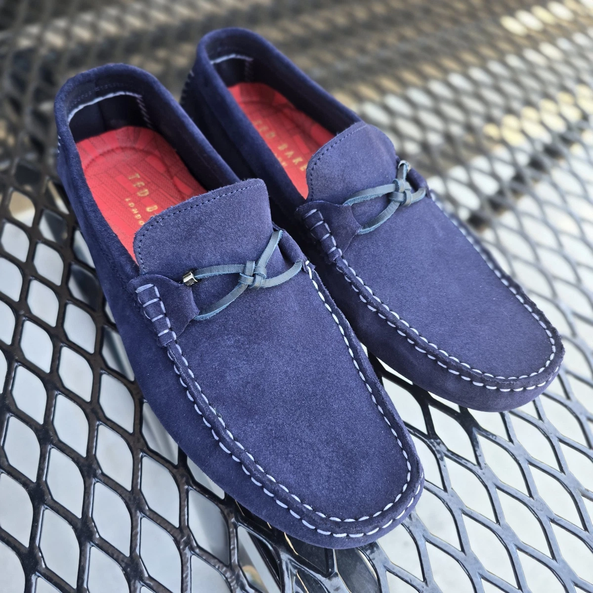 Ted Baker Navy Leather Moccasin Slip-On Loafers Ted Baker Loafer Black Casual Shoes for Men for sale | eBay main image 3