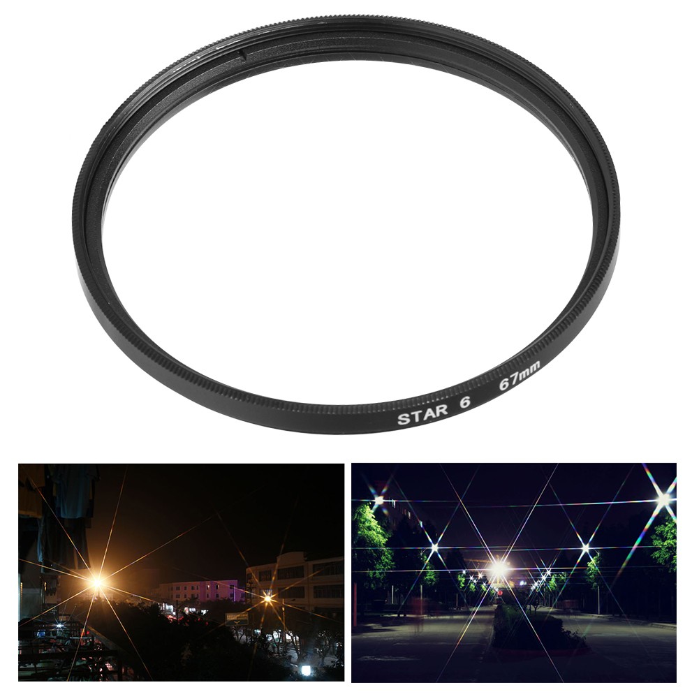 Professional 67mm Star Lens Filter Waterproof For Camera Easy To Use