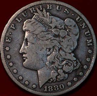 1880 CC Carson City Mint Silver Morgan Dollar
