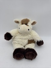 WARMIES 13" Cozy Plush Brown and Cream Cow
