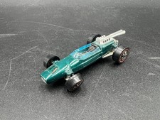 Hot Wheels Brabham Repco F1 Dark Aqua Redlines BROKEN Windshield Hong Kong!