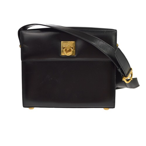 Best08 Celine Black Leather Shoulder Bag MO96 NQ11671