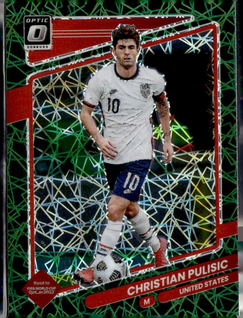 2021-22 Panini Donruss Optic Christian Pulisic Green Velocity