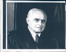 1961 Justice Felix Frankfurter Associate US Supreme Court Harvard Law Photo