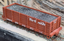 Bachmann Spectrum On30 27818 Hi Sided Gondola D&RGW. Letters Removed 1 Side. 3