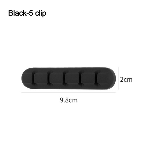 Silicone Cable Organizer Flexible Wire Holder Cable Management Earphone Cord - Photo 20/21