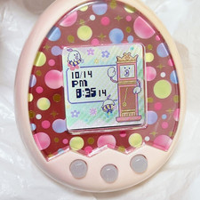 Bandai Tamagotchi Mix Pink Polka Dot Pattern Virtual Pet Toy No Box Used