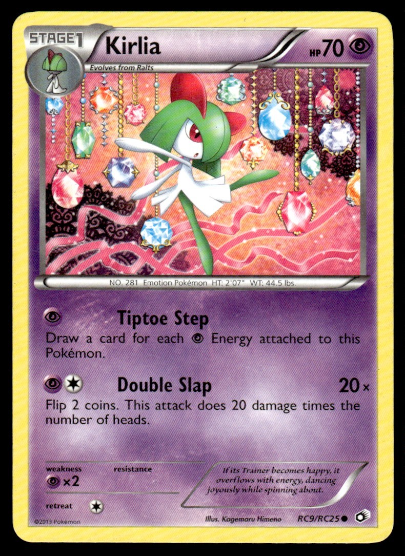 2013 Pokemon Black & White - Legendary Treasures Kirlia #RC9 Light Play