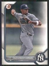 2022 Bowman Prospects #BP-140 Alexander Vargas New York Yankees 3567