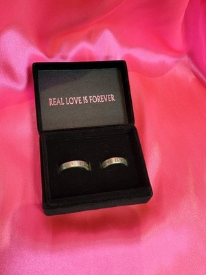 RARE The Crow ring set, his and hers ring set