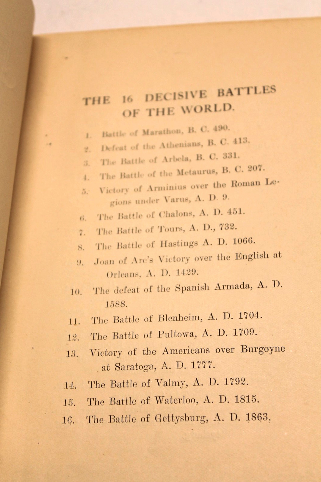 The 16th Decisive Battle of The World Gettysburg 1911 Capt. James Long SoftCover
