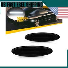 For 1997-2004 Chevy Corvette C5 LED Smoked White Side Marker Lights Rear 2PCS