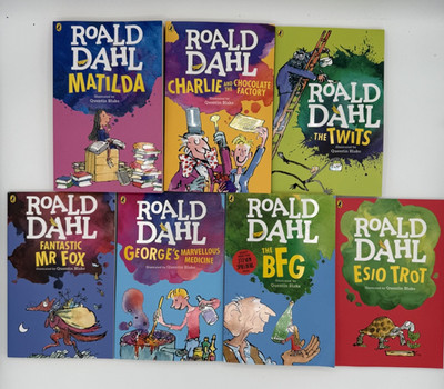 Roald Dahl 7 Book Lot Matilda BFG Charlie Twits Fantastic Mr Fox Paperback