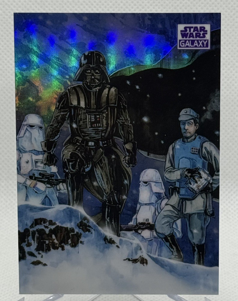 2021 Topps Star Wars Galaxy Chrome Refractor Surveyed By The Dark Lord /25