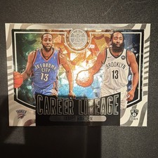 2020-21 Panini Illusions Career Lineage James Harden Insert #1 Thunder Nets