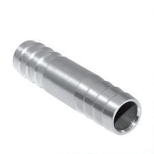 Stainless Steel 1" Hose Barb Splicer Mender round Union Coupler Fitting