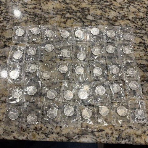 Lot Of 40 1965 Canada Proof Like Silver Dime .800 Fine Canadian 10C Elizabeth