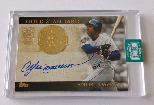 Andre Dawson 2024 Topps Archives Signature Series On-Card Auto 09/24 HOF Gold 🪙