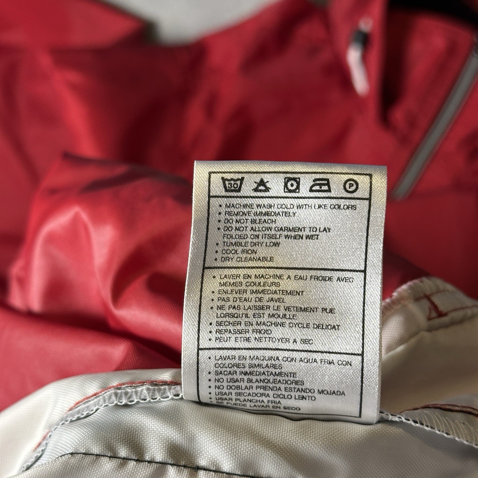 SACAI X NIKE Giacca Nike vintage uomo XL rossa giacca a vento anorak foderata in rete pullover Y2K