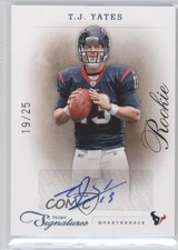 2011 Panini Prime Signatures Platinum /25 TJ Yates #211 Rookie Auto RC