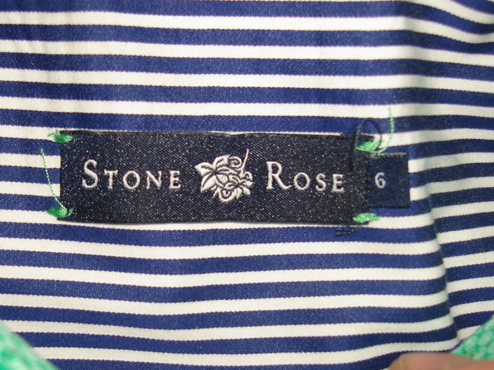 STONE ROSE 2-TONE GREEN MIINI CHECK 100% COTTON S/S BUTTON FT. SHIRT SZ XL SLIM - Image 3 of 4