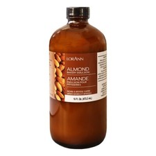 LorAnn Oils Almond Bakery Emulsion 16 oz Glass Bottle