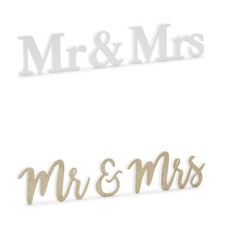 Holzaufschrift Mr&Mrs Farbauswahl Deko Dekoration Holzdekorationen