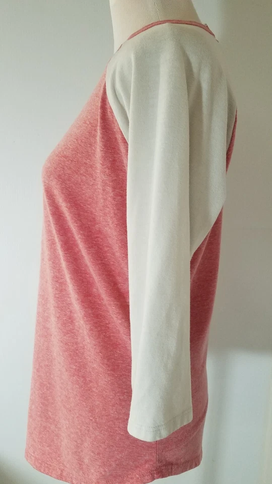 Camisa LuLaRoe Simply Cómoda Damas L Rosa Jersey Manga 3/4 Pullover 3329 Foto 3 de 4