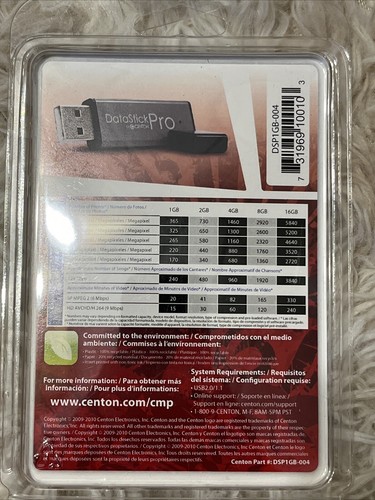 Centon DataStick Pro 1GB USB 2.0 Flash Drive New - Picture 2 of 2