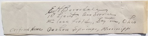 Eugene Barksdale pionnier de l'aviation ''Base aérienne de Barksdale'' autographe ''Rare' - Photo 2/3