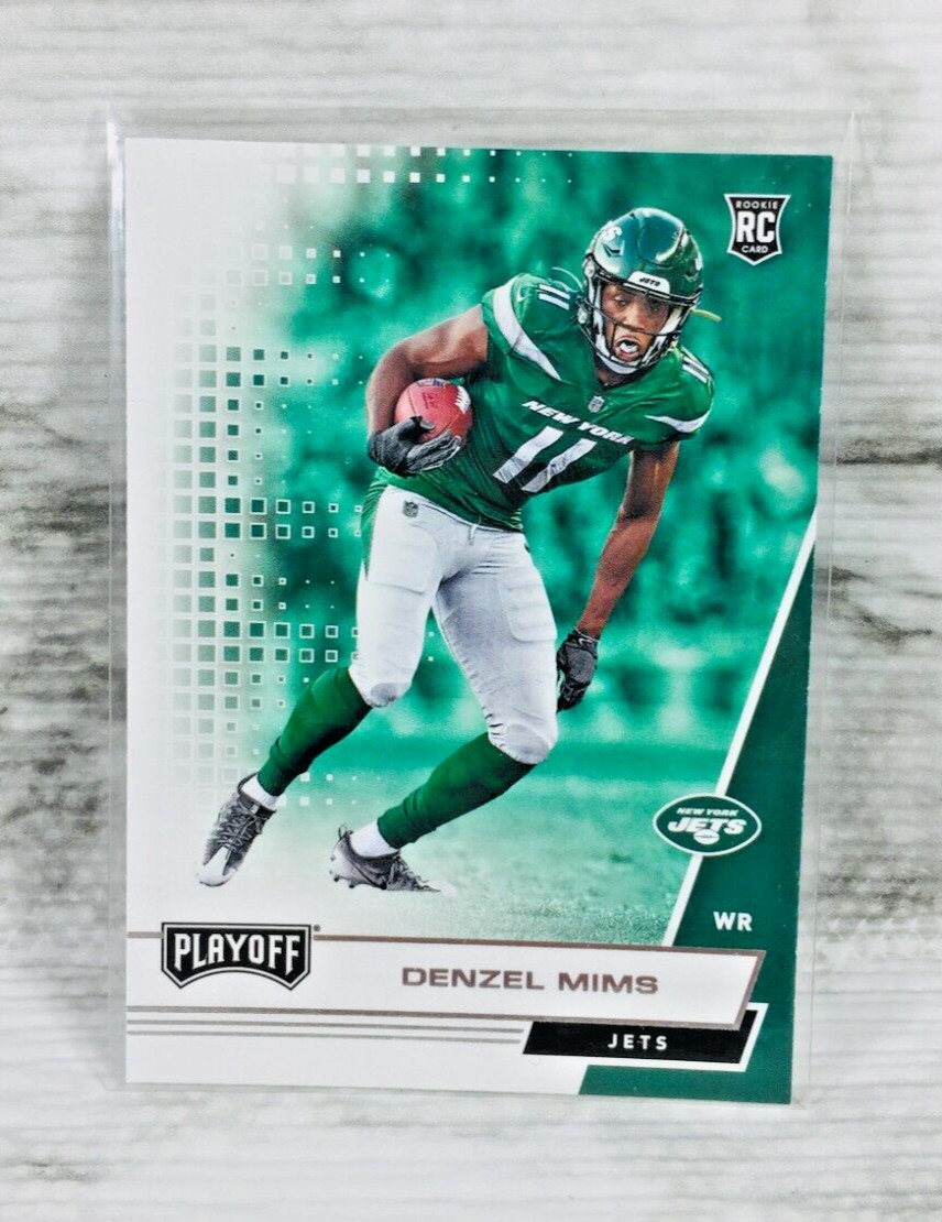 2020 PANINI PLAYOFF FOOTBALL #223 DENZEL MIMS RC ROOKIE CARD (JETS)