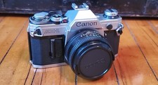 Canon AE-1 35mm SLR Film Camera with Canon 50mm f/1.8 FD Lens EXCELLENT