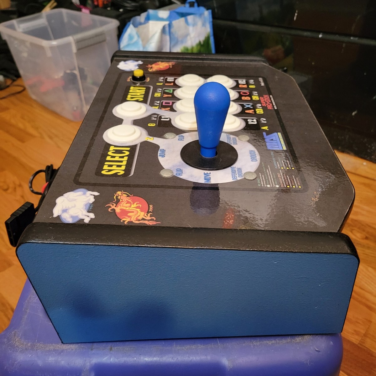 RARE MAS Multi Arcade System SUPER PRO STICK 2004 PS2 DUAL WORKS