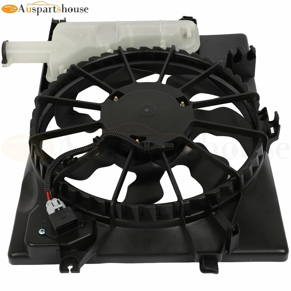 Conjunto de ventilador de refrigeración condensador radiador para Kia Forte 2011-2013 Hyundai Elantra Foto 2 de 4