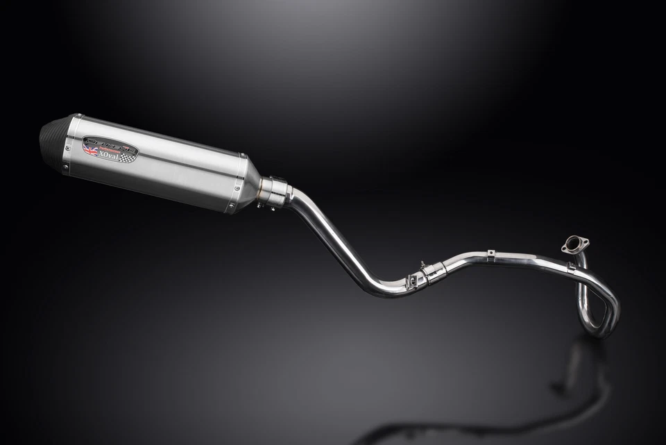 Suzuki DR650SE DR650S 96-24 Complete Exhaust 13.5" X-Oval Stainless Muffler - Image 3 of 4