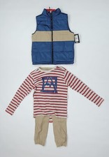 Avalanche 3 Piece Escape Puffer Vest, Long Sleeve Knit Shirt, Pants Boys Size 10