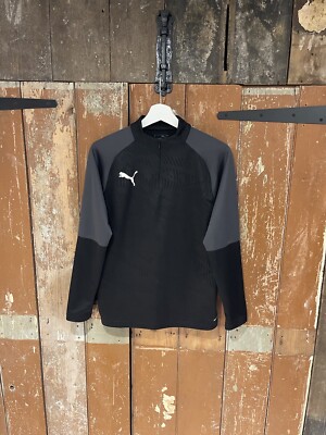Puma DryCell Trainingsjacke Oberteil 1/4 Zip schwarz Logo Kinder Jungen Gr. UK 13-14 Jahre