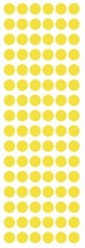 3/8" Light Yellow Dots Round Vinyl Color Cod Inventory Dot Stickers 3/8 Inch