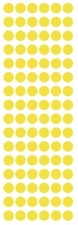 3/8" Light Yellow Dots Round Vinyl Color Cod Inventory  Dot Stickers 3/8 Inch