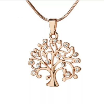 ZARD Family Tree of Life Rhinestone Charm Pendant Chain