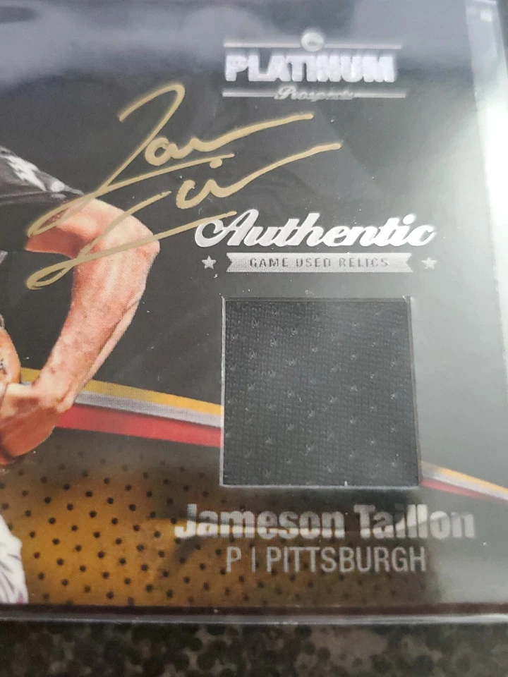 Onyx Platinum Prospects 2012 materiales usados en juegos tinta plateada Jameson Taillon automático Foto 2 de 4